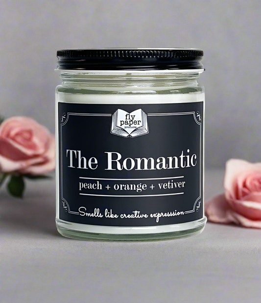 The Romantic Literary 9oz Soy Glass Candle