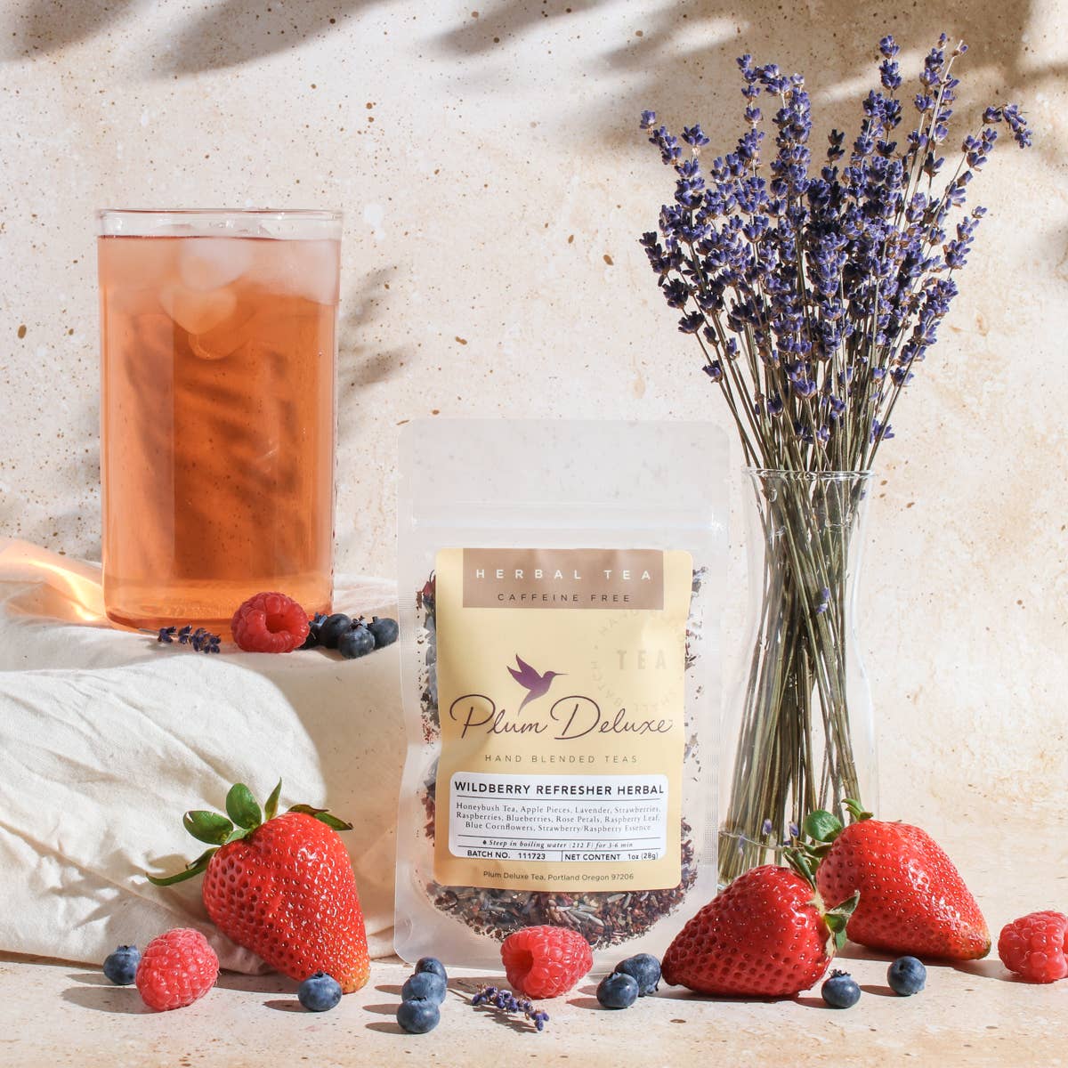 Wildberry Refresher Herbal Tea - Summer Iced Tea Collection