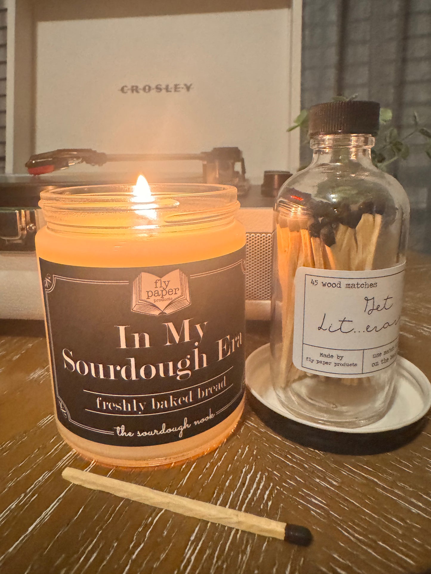 “In my Sourdough Era” Fresh Baked Bread 9oz Glass Candle