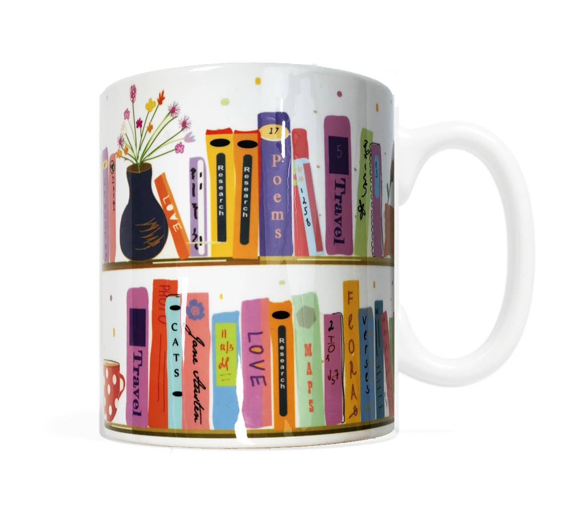 My Colorful Bookshelf Coffee or Tea Mug