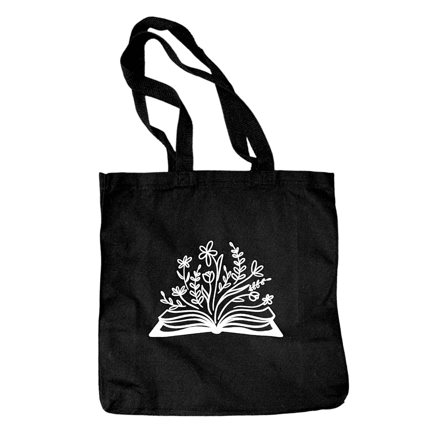 Botanical Library Cotton Artist Designed Canvas Tote l Book l Grocer Bag