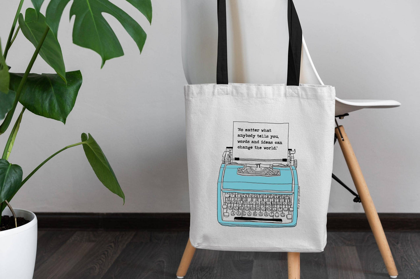 Words and Ideas Can Change the World Inspirational Tote Bag