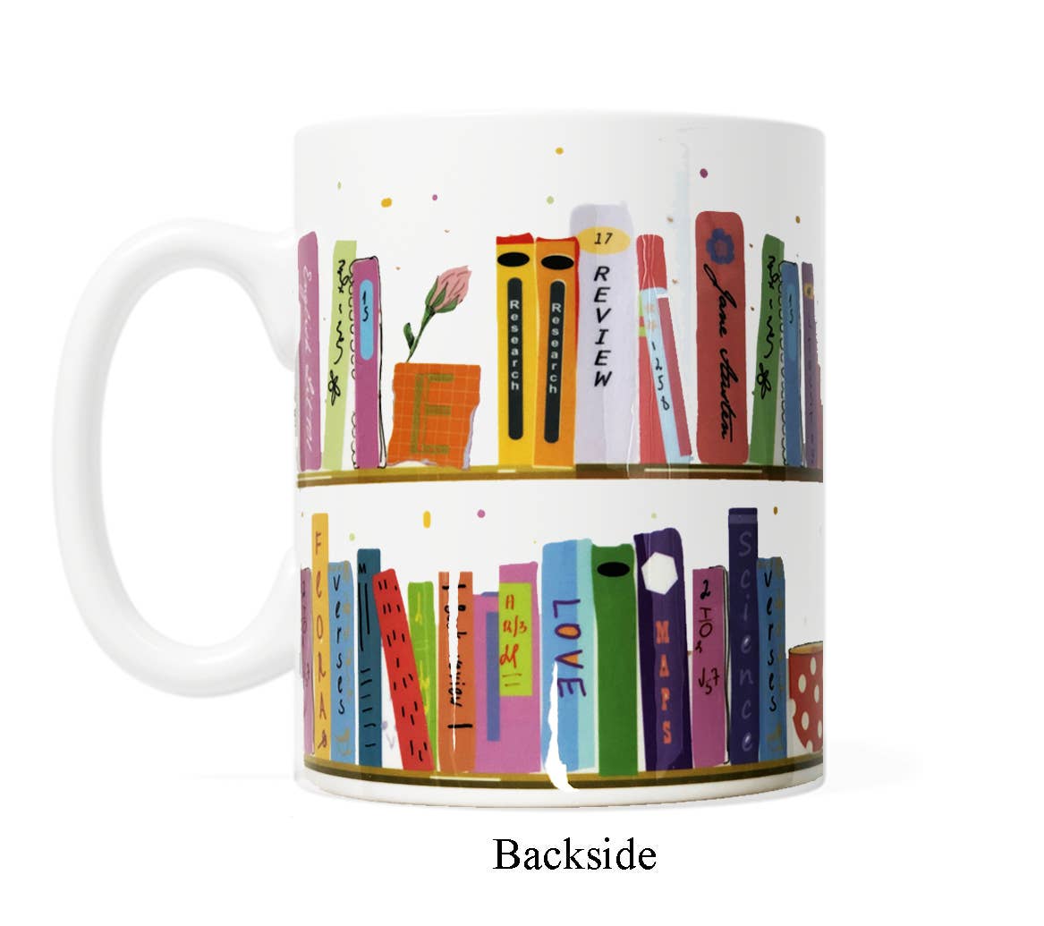 My Colorful Bookshelf Coffee or Tea Mug