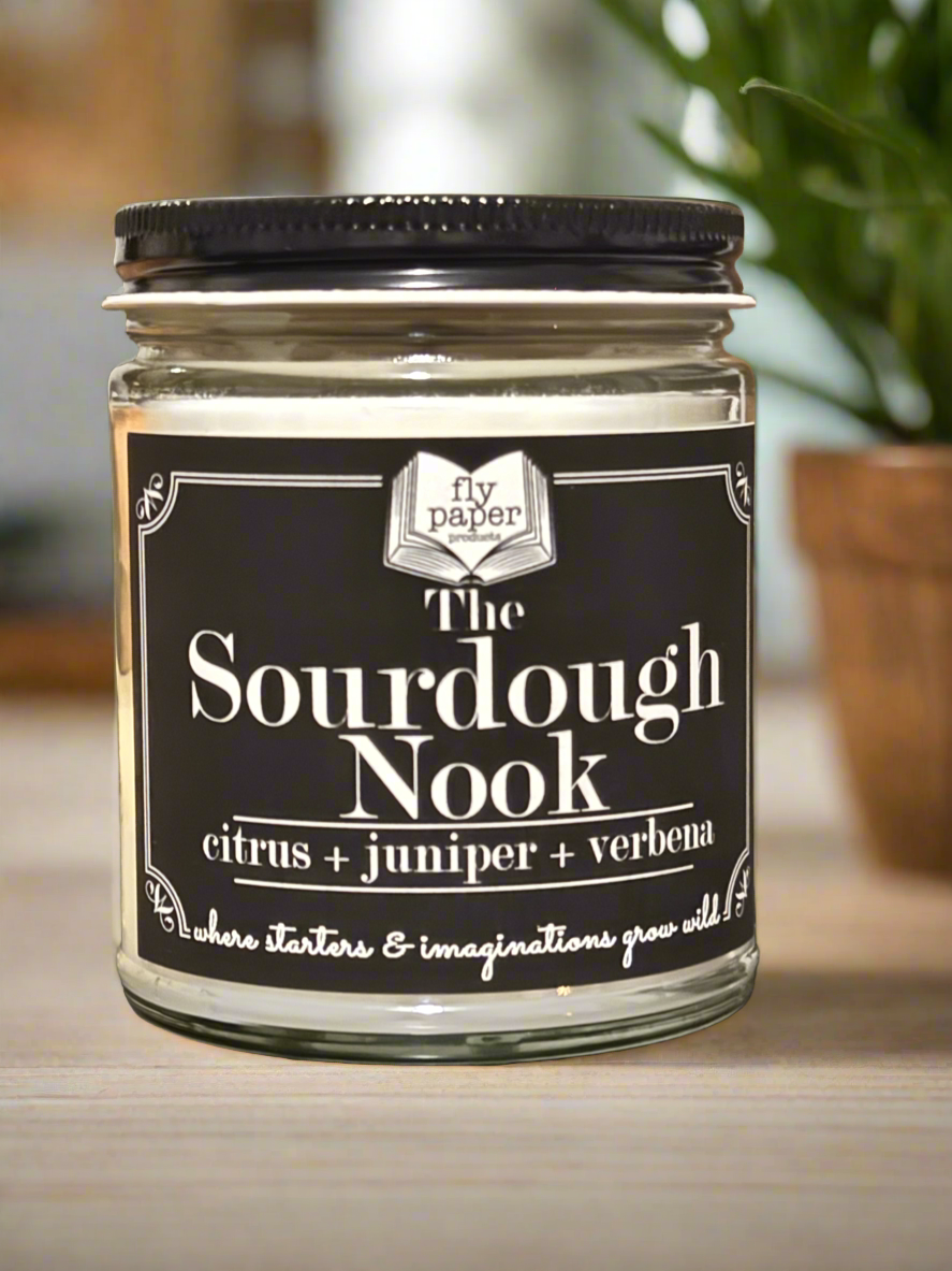 “The Sourdough Nook” 9oz Glass Candle