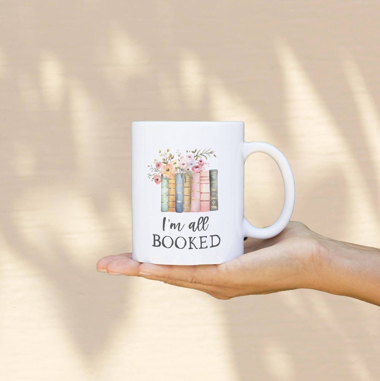 I'm All Booked Coffee Mug 15 oz Ceramic Cup