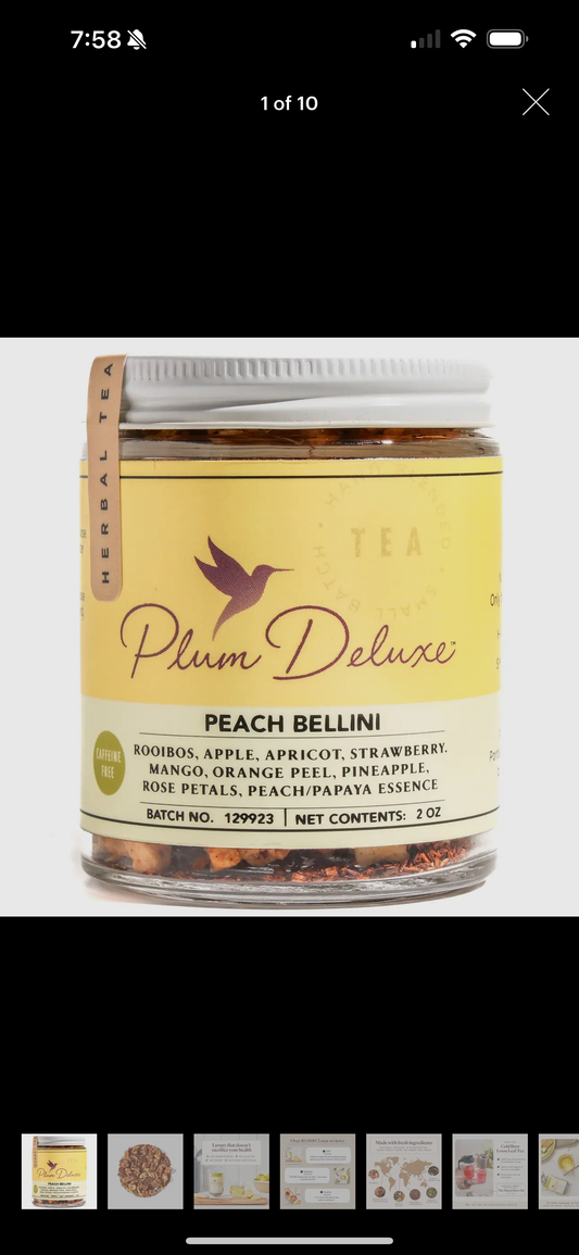 Fruity Peach Bellini Herbal Tea