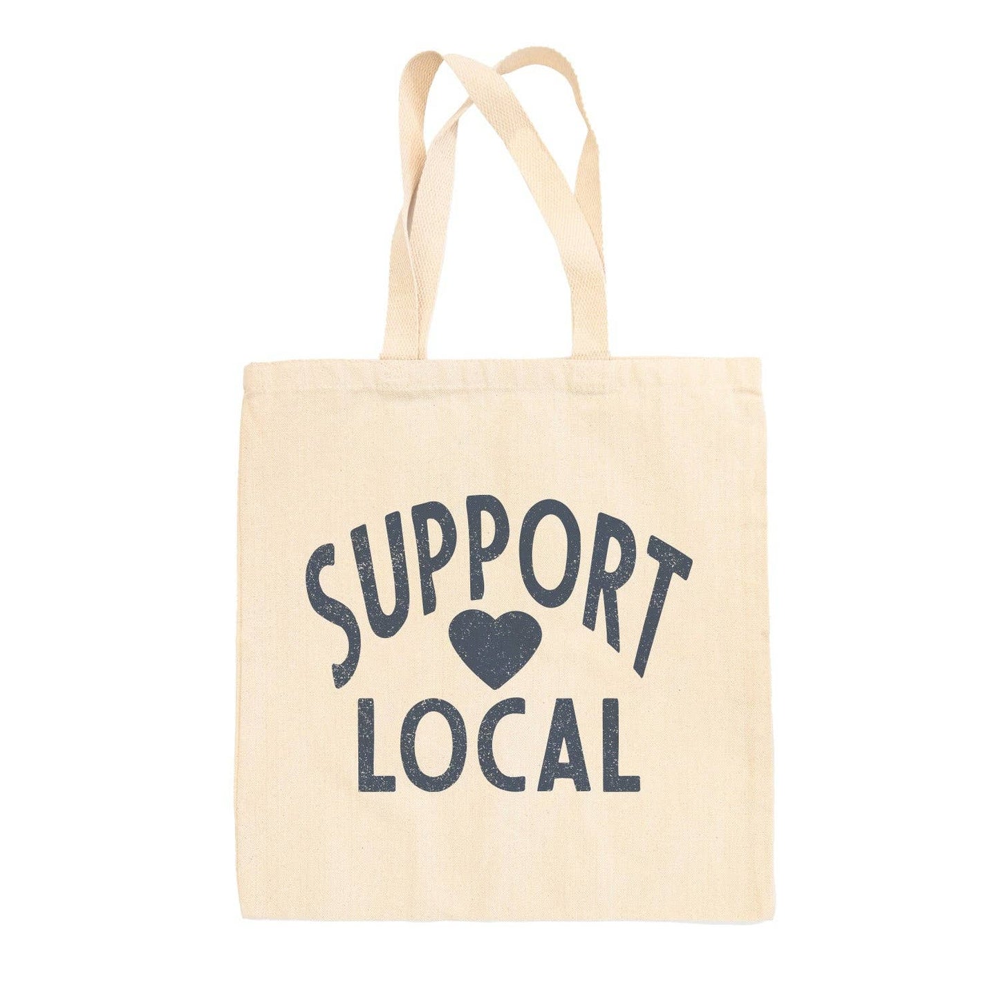 Support Local Heart Tote Bag: One Size